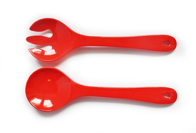 Łyżki do sałaty duże 31x9 cm (2)
